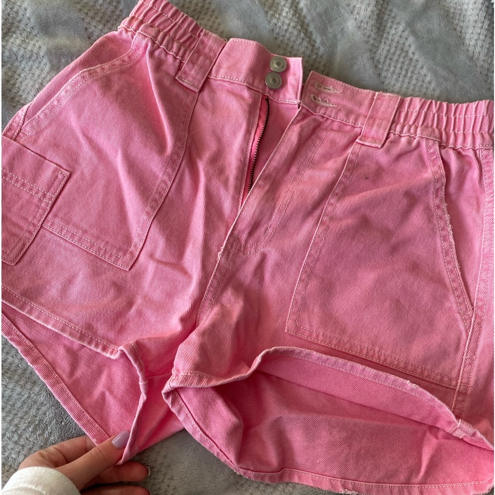High Waisted Pink Shorts
